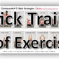 T-Stick & Laminated T-Stick Training Exercise Charts