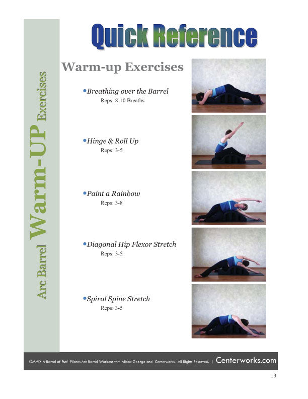 pilates arc barrel exercise manual, back exercises and more – Hooked on  PILATES